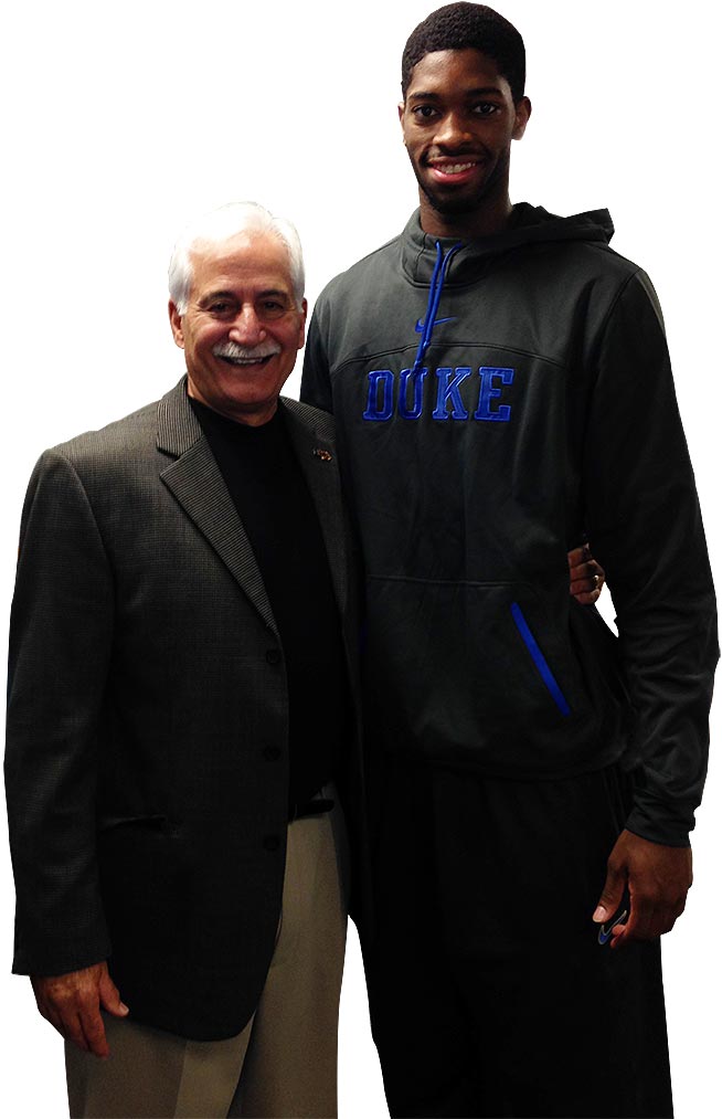 Rich Johns and Amile Jefferson