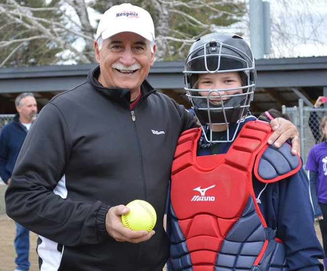 softball catcher Julia Sanders